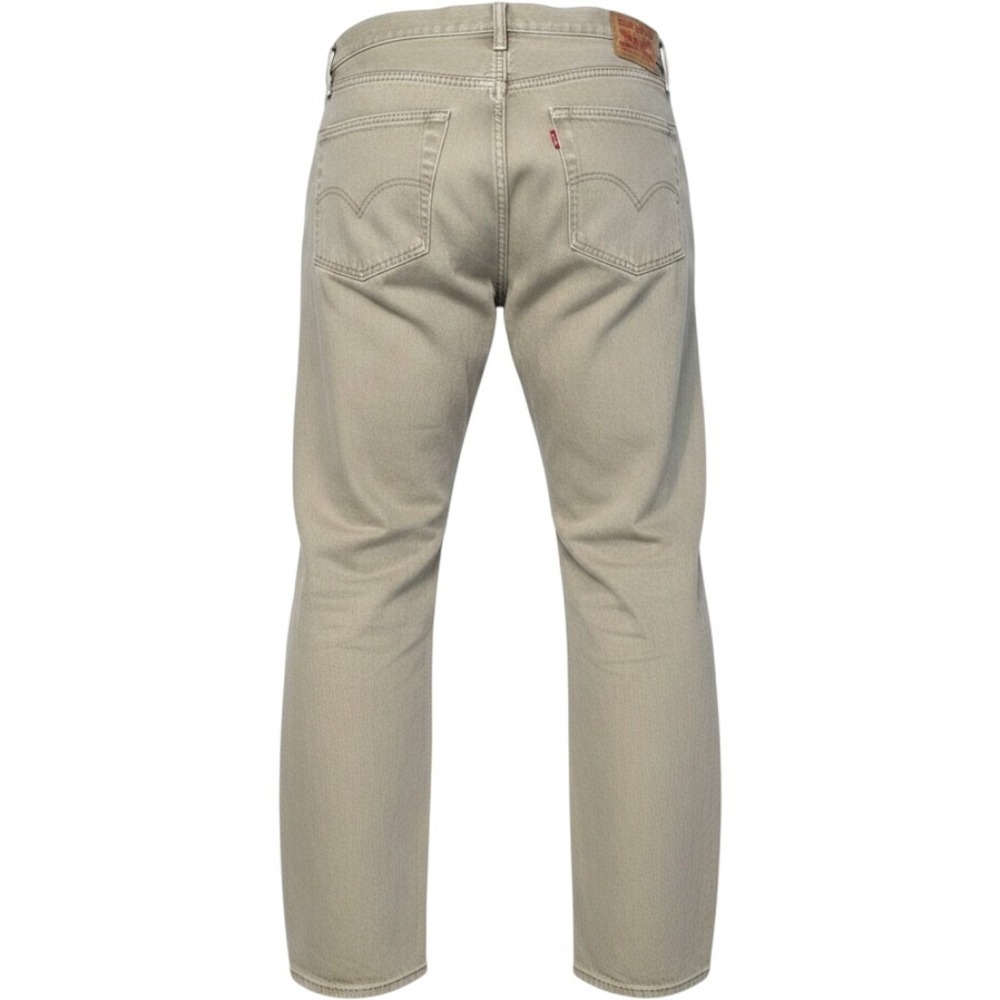 Levis 501 Jeans Mens 40x30 Tan Khaki Cotton Straight Leg Button Fly Classic